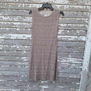 Aggel Knitwear Sleeveless Crochet Dress Size Medium NWT